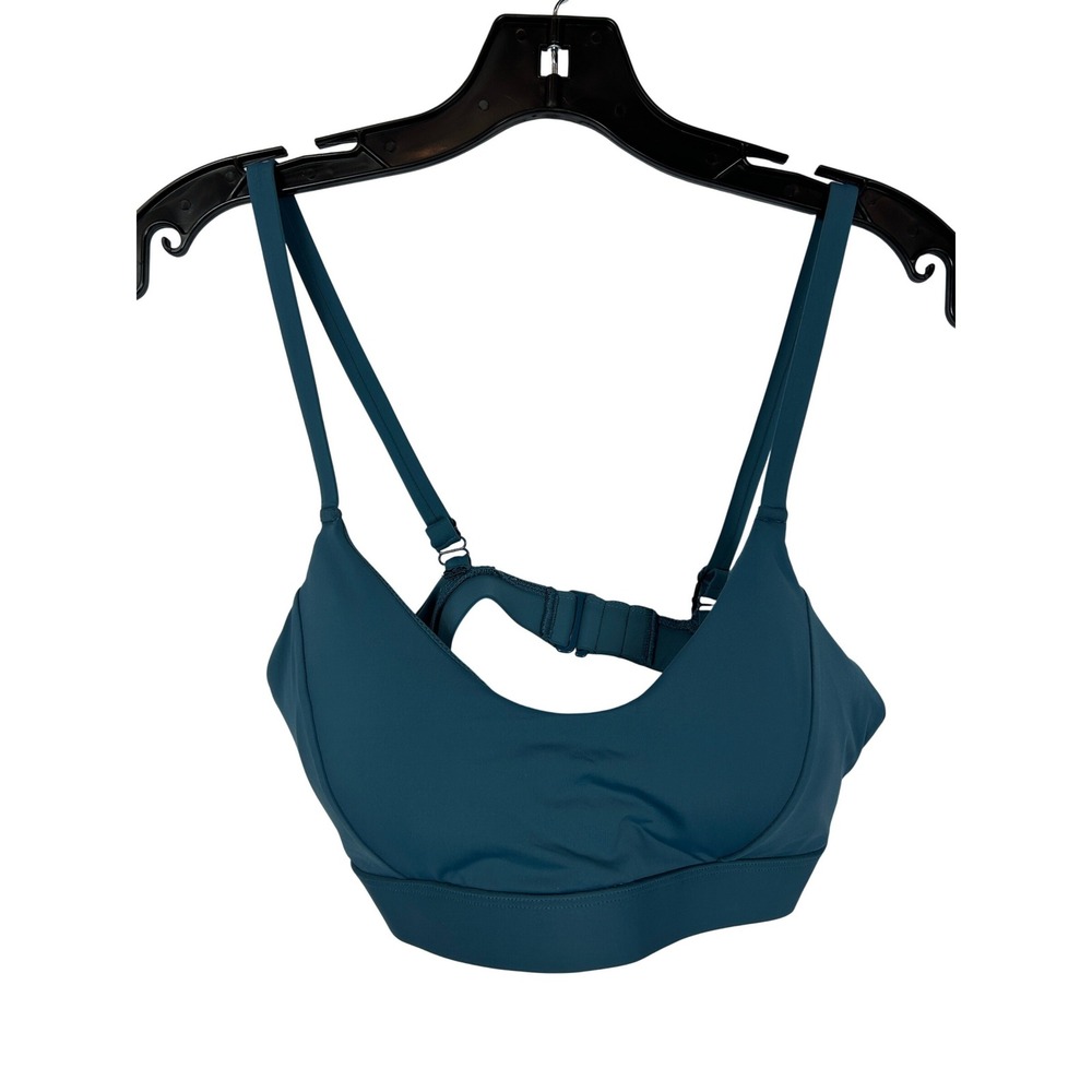 Knix Scoop‎ Bikini Top Tidepool Teal Sporty Swimwear Size L NWT